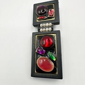 Unbranded Pin Brooch Modernist Art Artsy Rectangle 80s 90s vibes unique